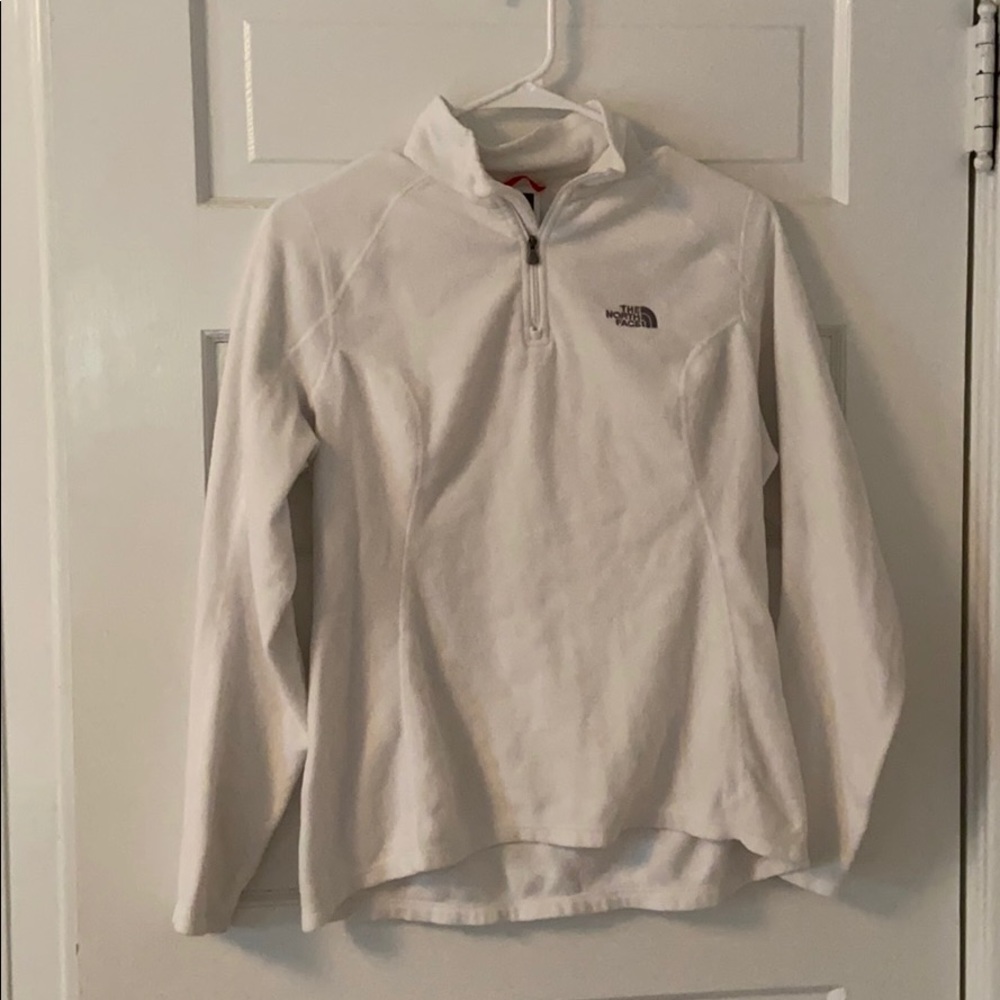 NorthFace White Quarterzip